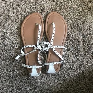 White sandals